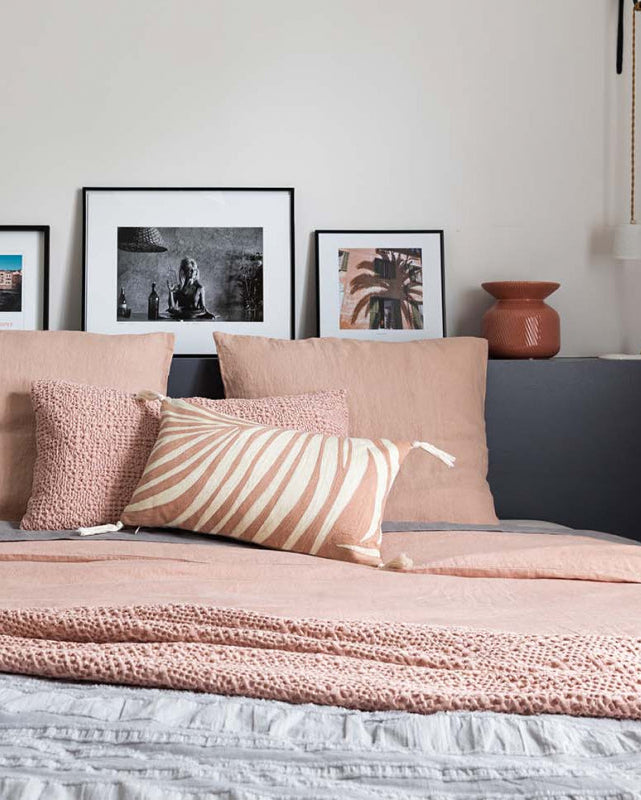 Duvet Cover Stonewashed Zeff Aubepine 240 X 220