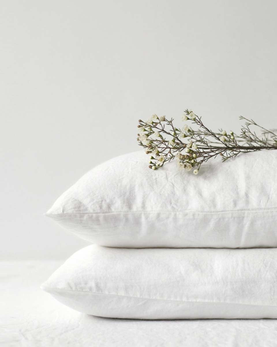 Federe di lino bianche