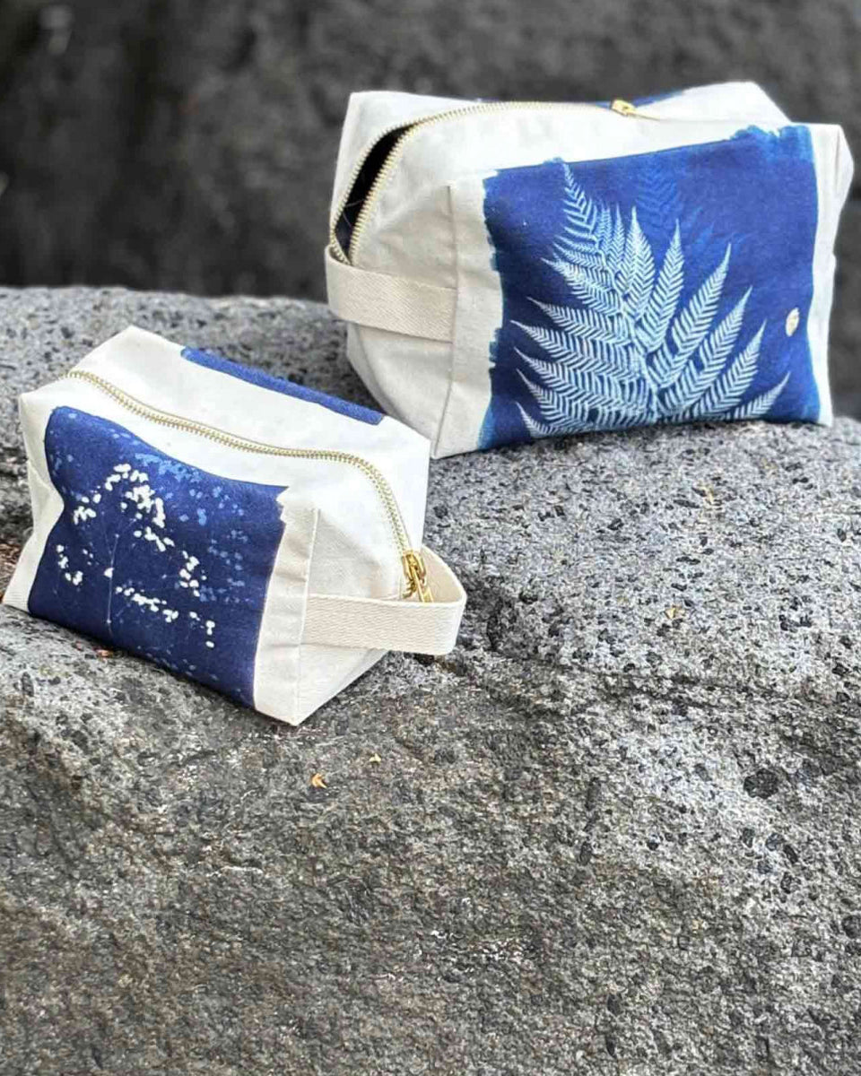 Fougère Cube Pouch Bleu 22 X 14 X 10,5