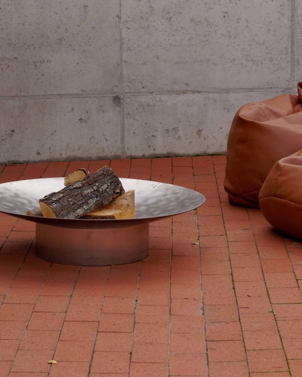 Grande braciere da esterni in acciaio