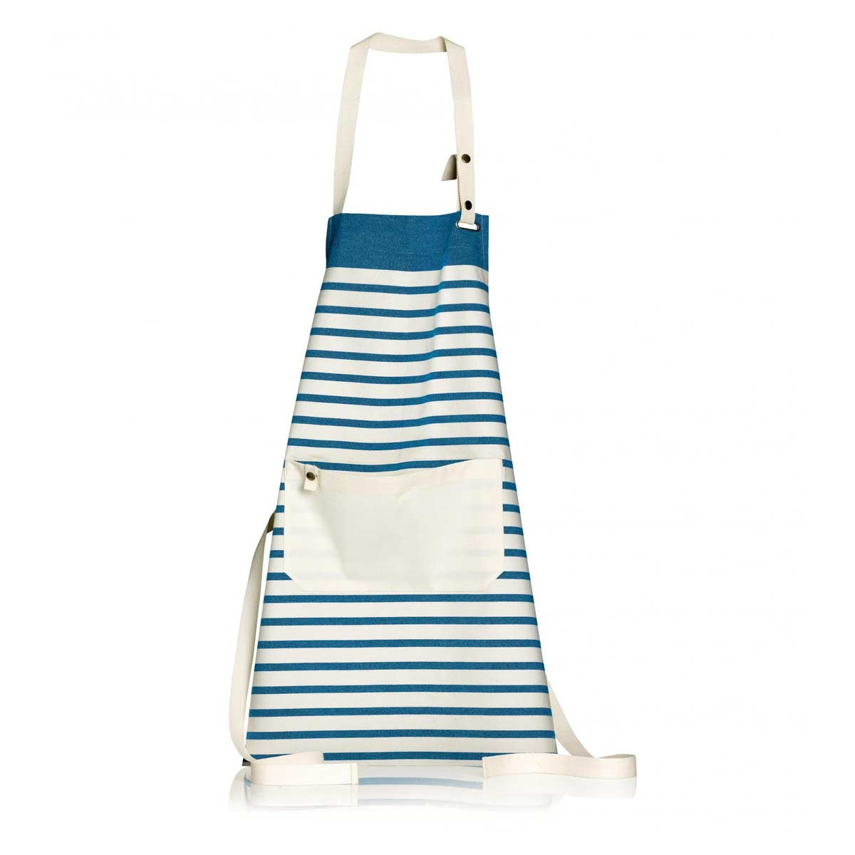 Grembiule da cucina a righe blu