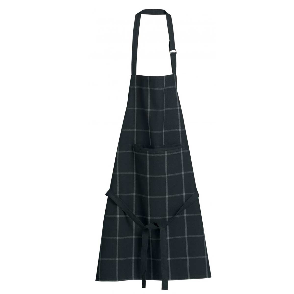 Grembiule da cucina nero a quadri