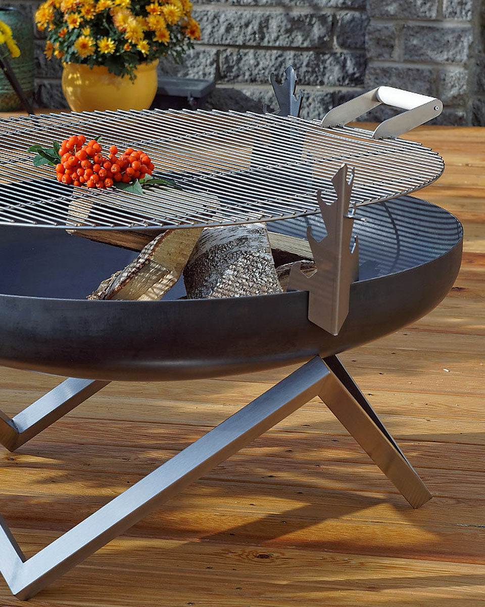 Griglia per trasformare il braciere in barbecue