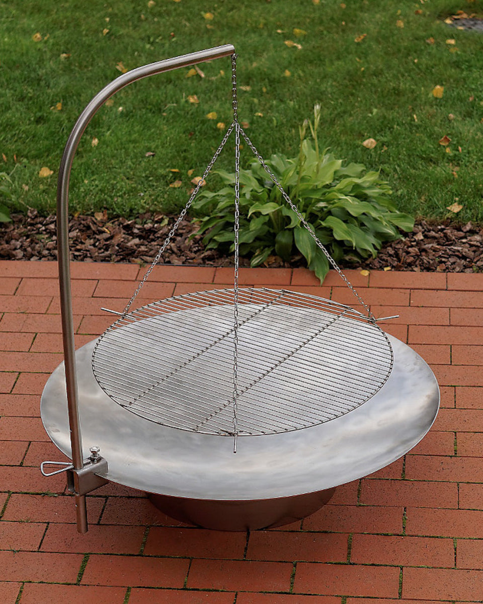 Griglia sospesa per barbecue
