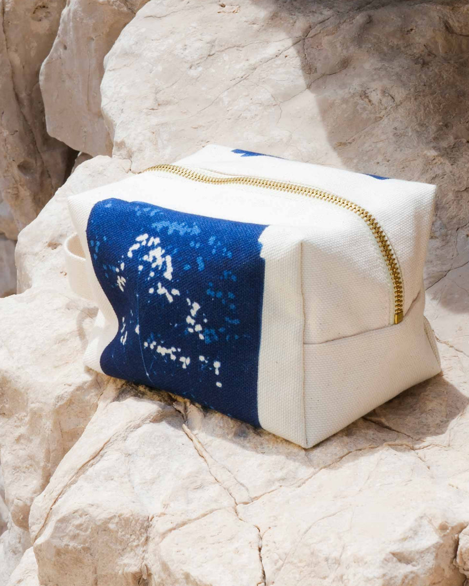 Gypso Cube Pouch Bleu 15,5 X 10 X 10