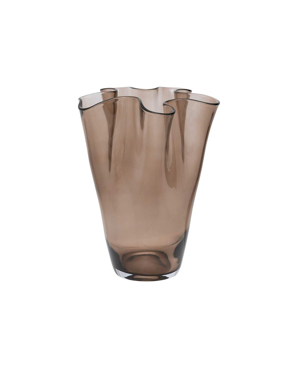 Waves - Vaso in vetro fumè