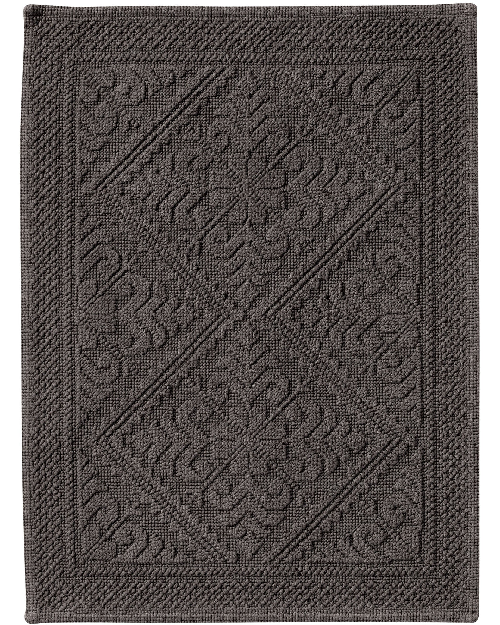 Enzo - Tappeto da bagno ebano, 54 X 64