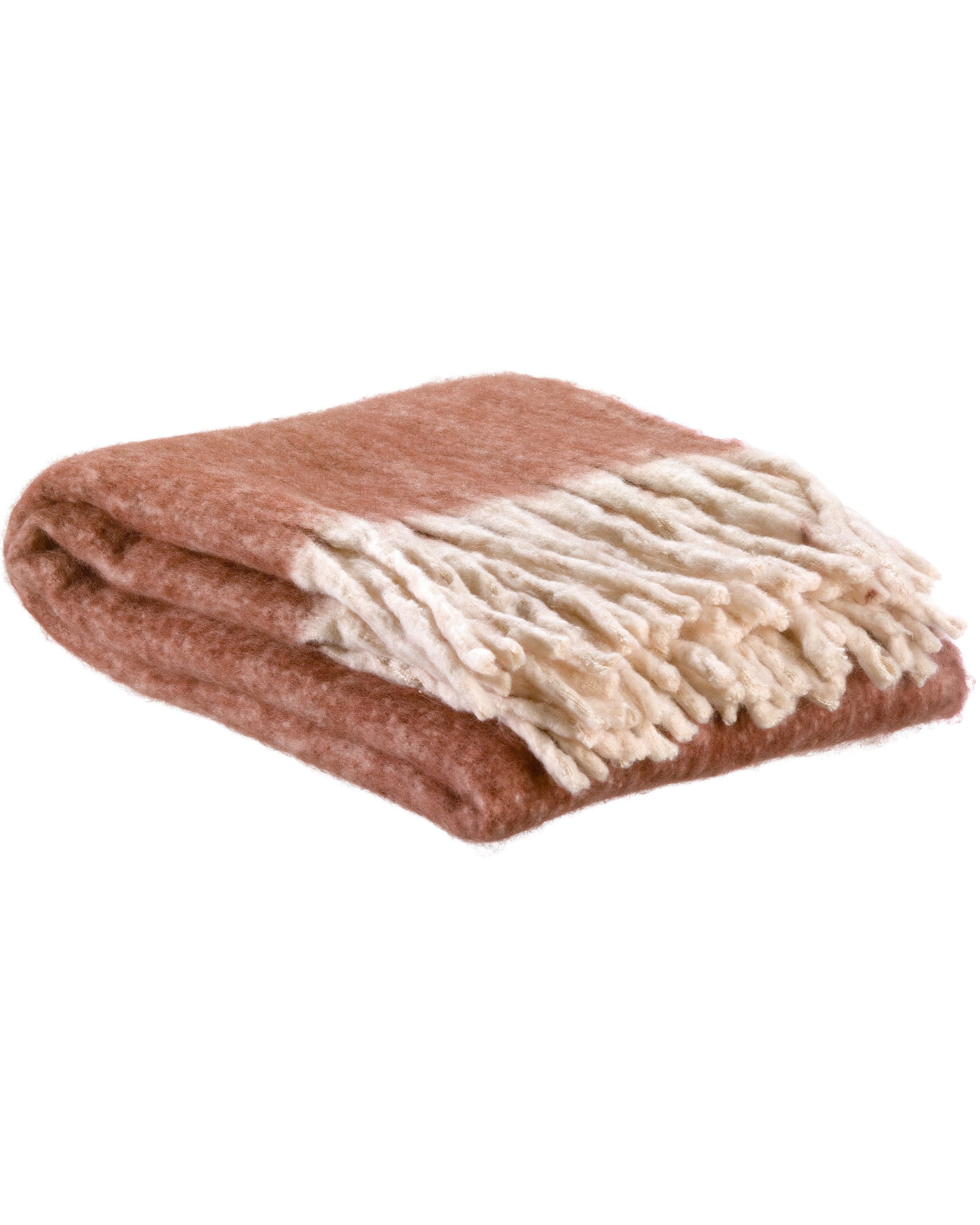 Isabel - Plaid tinta unita in poliestere riciclato, rosso 130 X 160