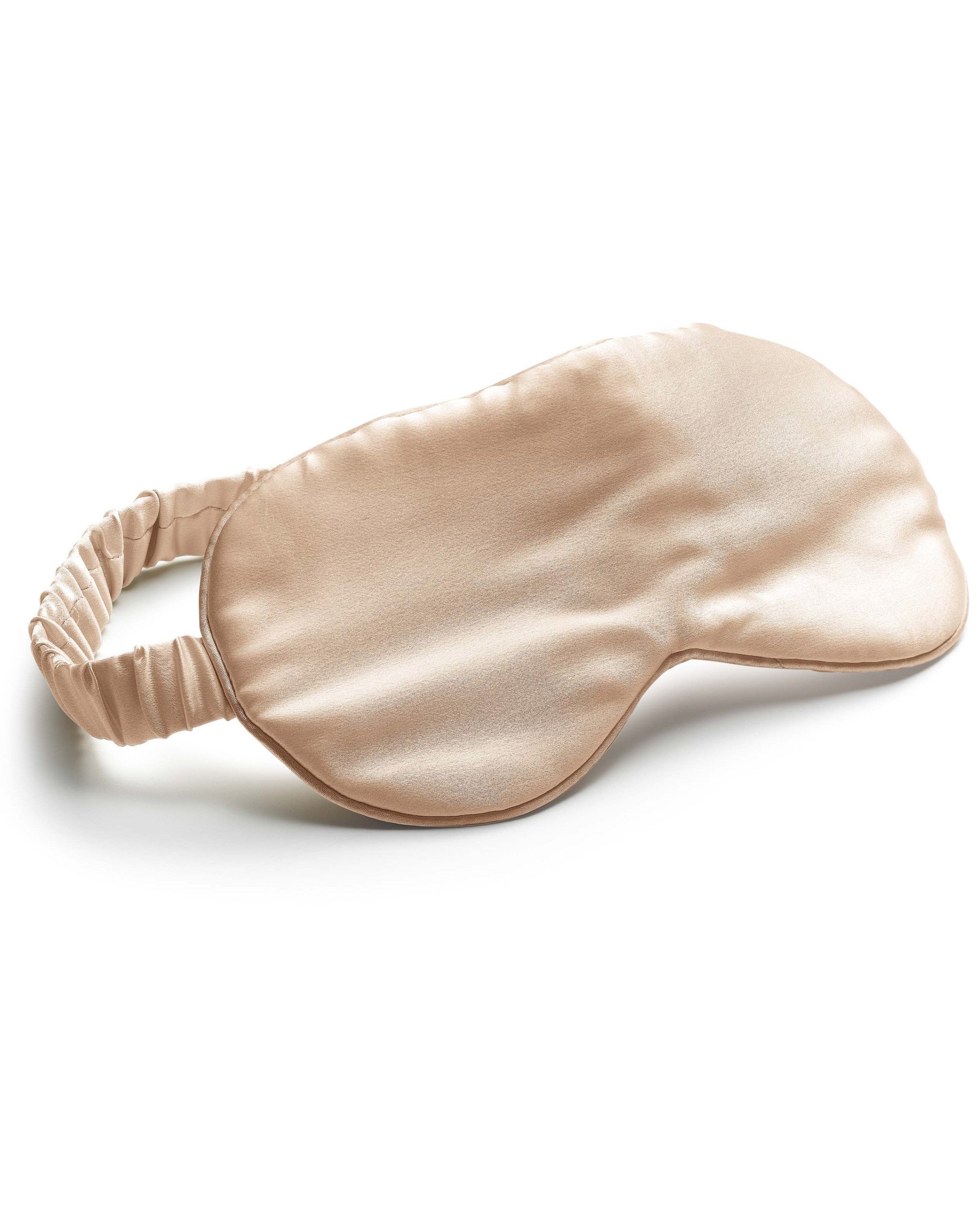 Ashley - maschera da notte in seta, beige