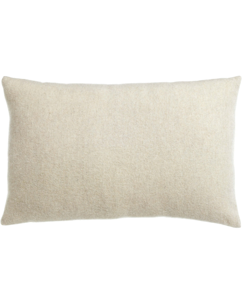Carina - Cuscino in lana e cashmere bianco naturale, 40 X 65