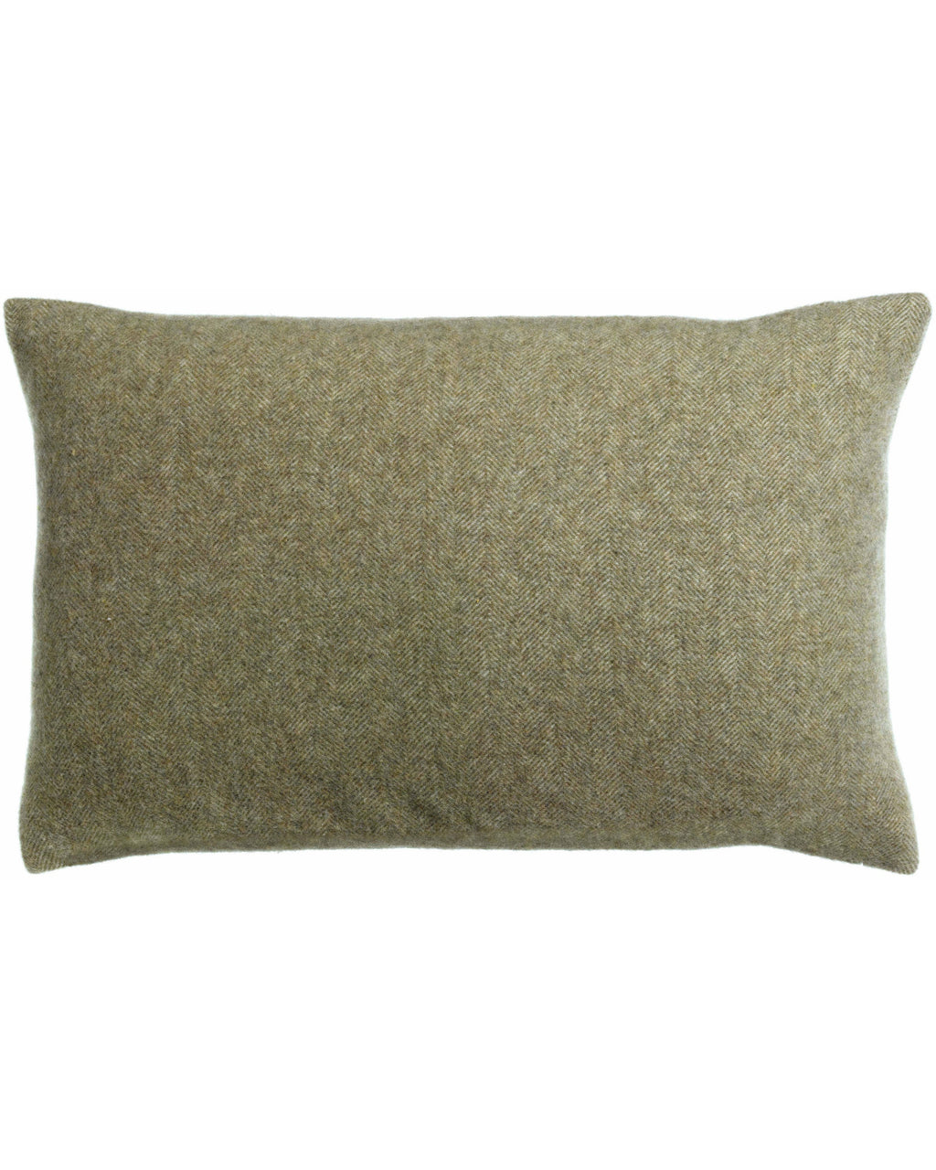 Carina - Cuscino in lana e cashmere verde oliva, 40 X 65