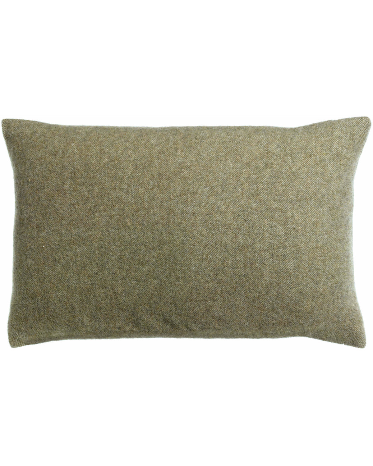 Carina - Cuscino in lana e cashmere verde oliva, 40 X 65