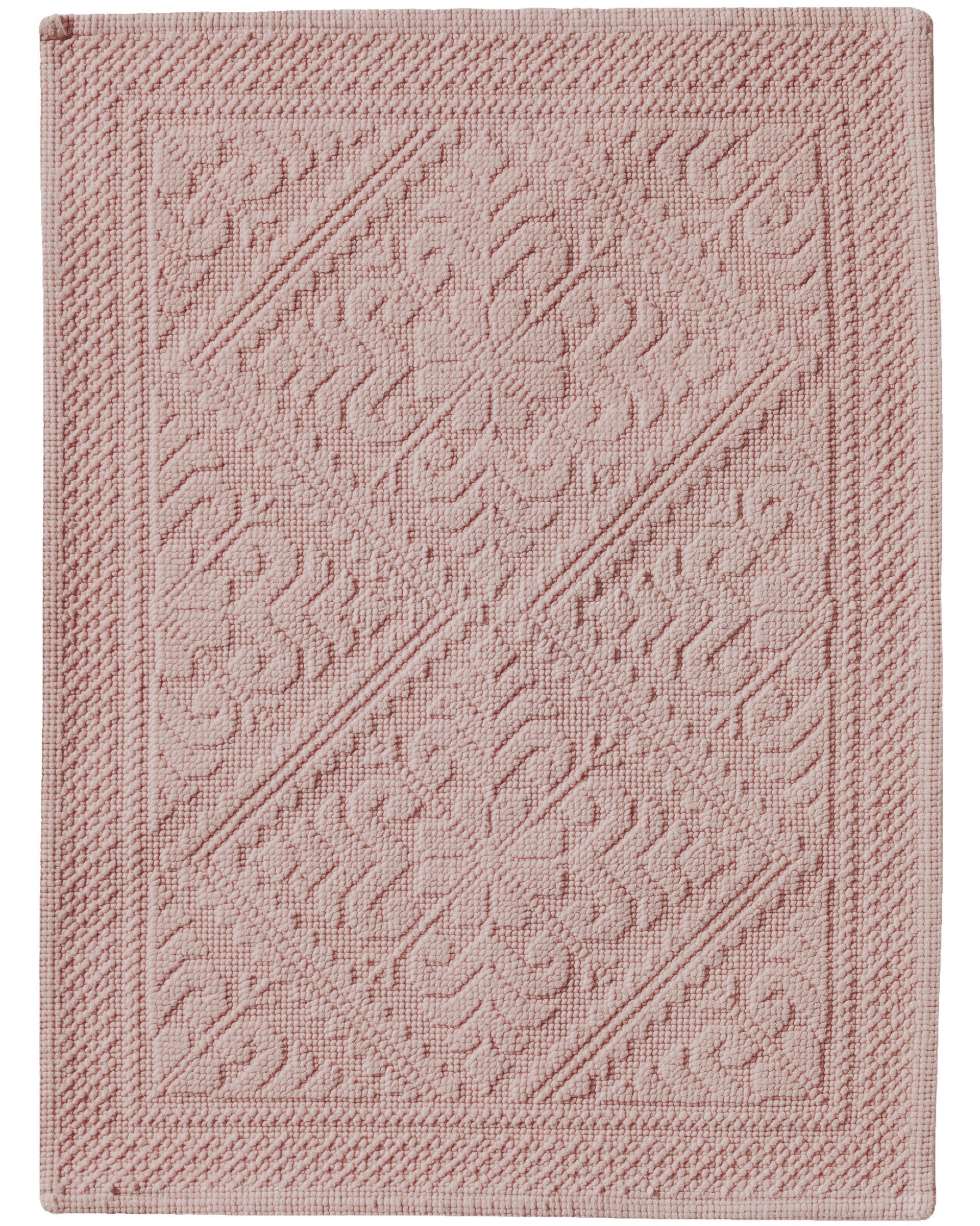 Enzo - Tappeto da bagno rosa 54 X 64