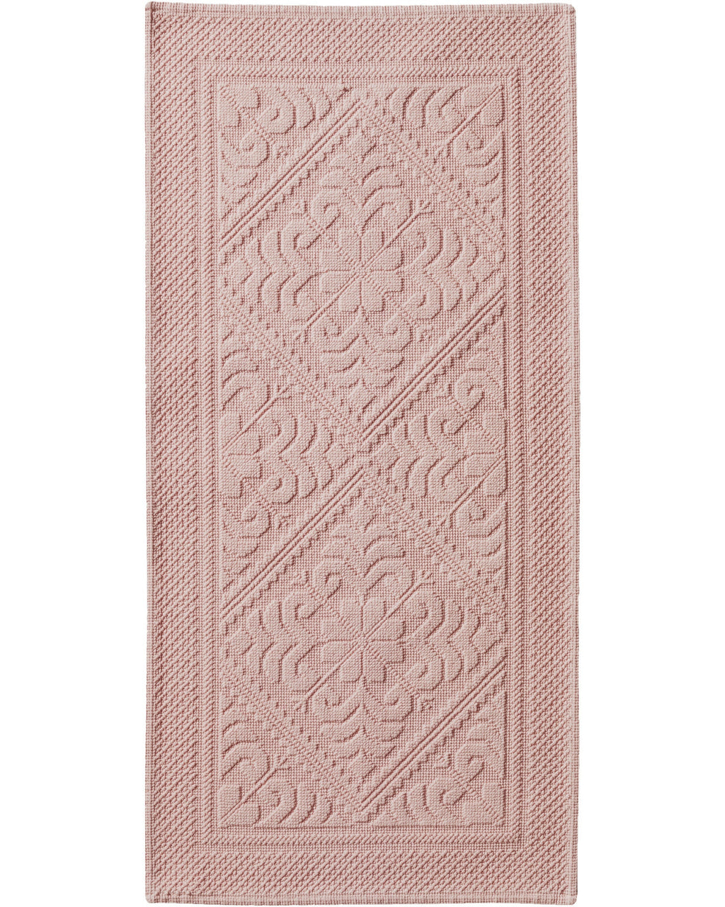 Enzo - Tappeto da bagno rosa, 54 X 110