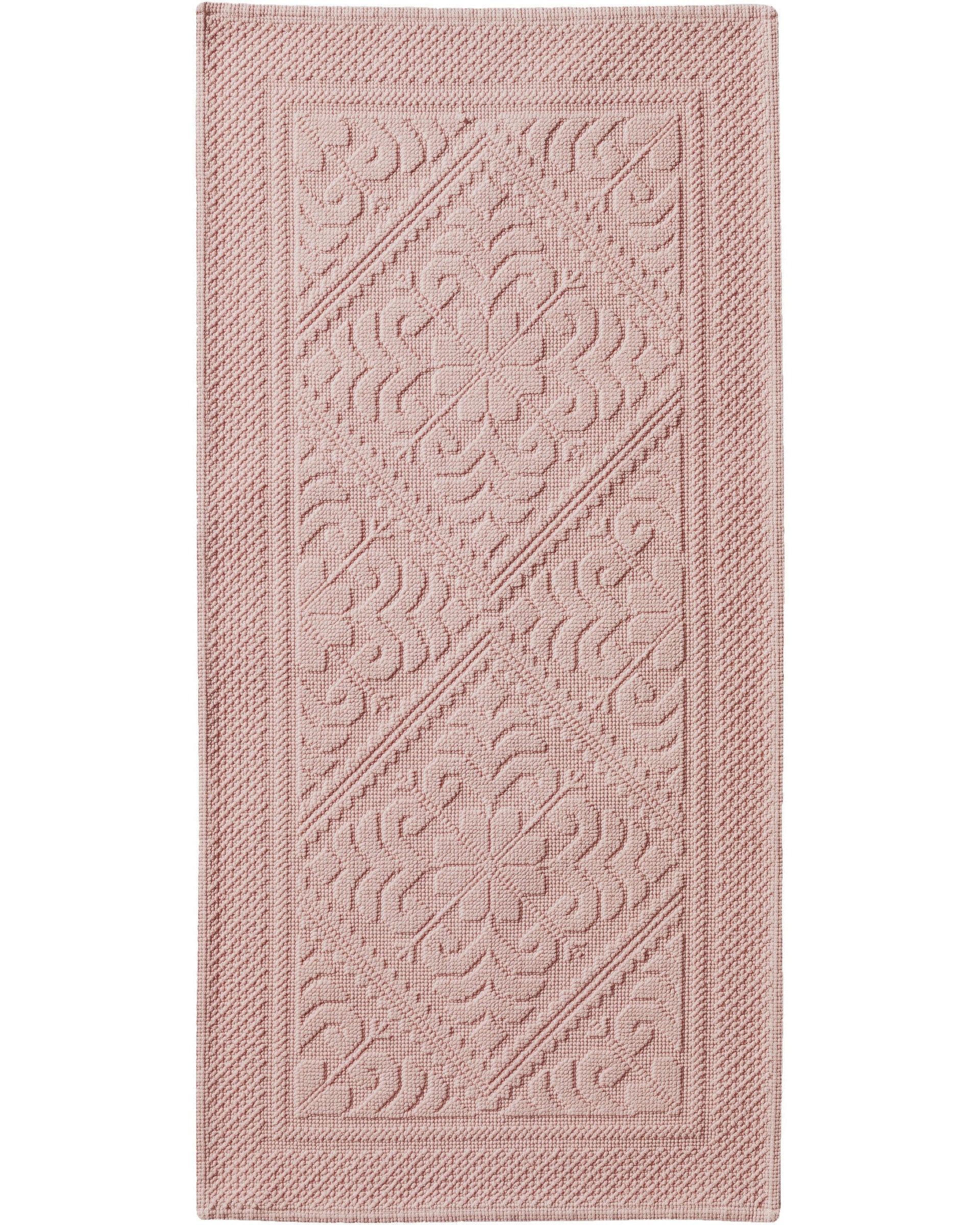 Enzo - Tappeto da bagno rosa, 54 X 110