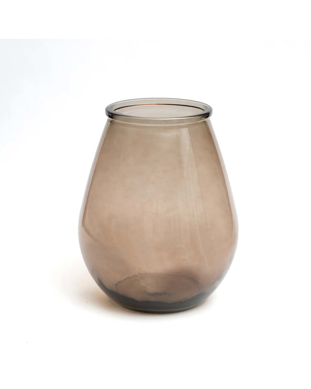 The Qiezi - Vaso in vetro riciclato beige - M
