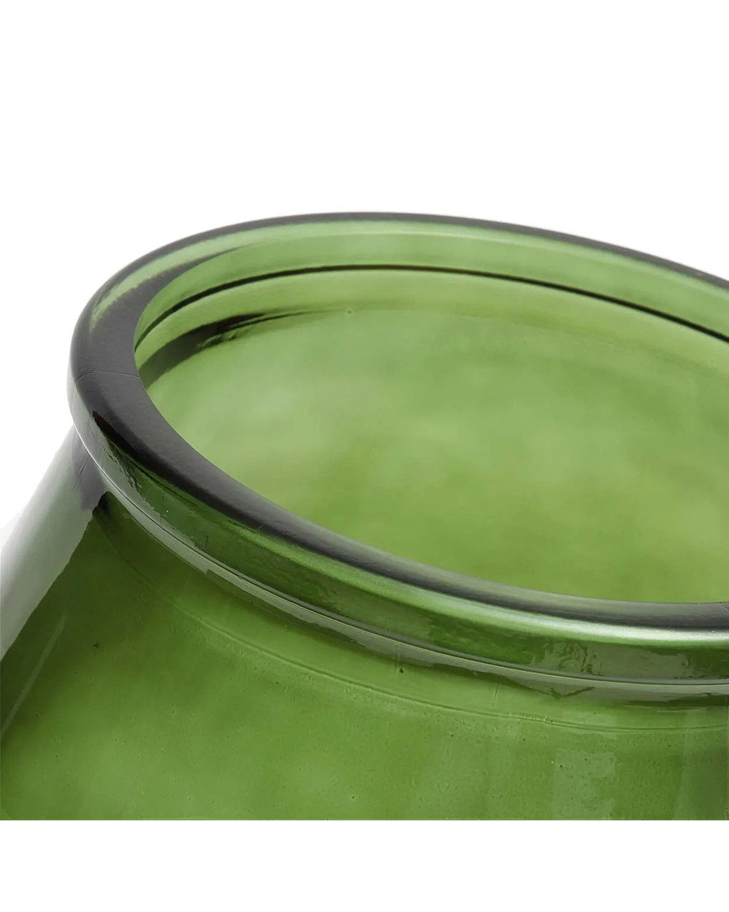 The Qiezi - Vaso in vetro riciclato verde - L