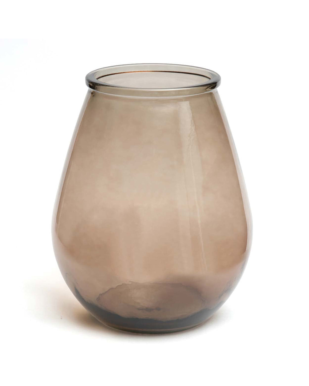 The Qiezi - Vaso in vetro riciclato beige - L