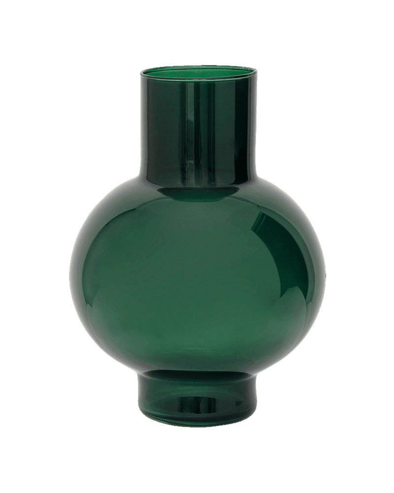Tummy - Vaso in vetro riciclato verde scuro
