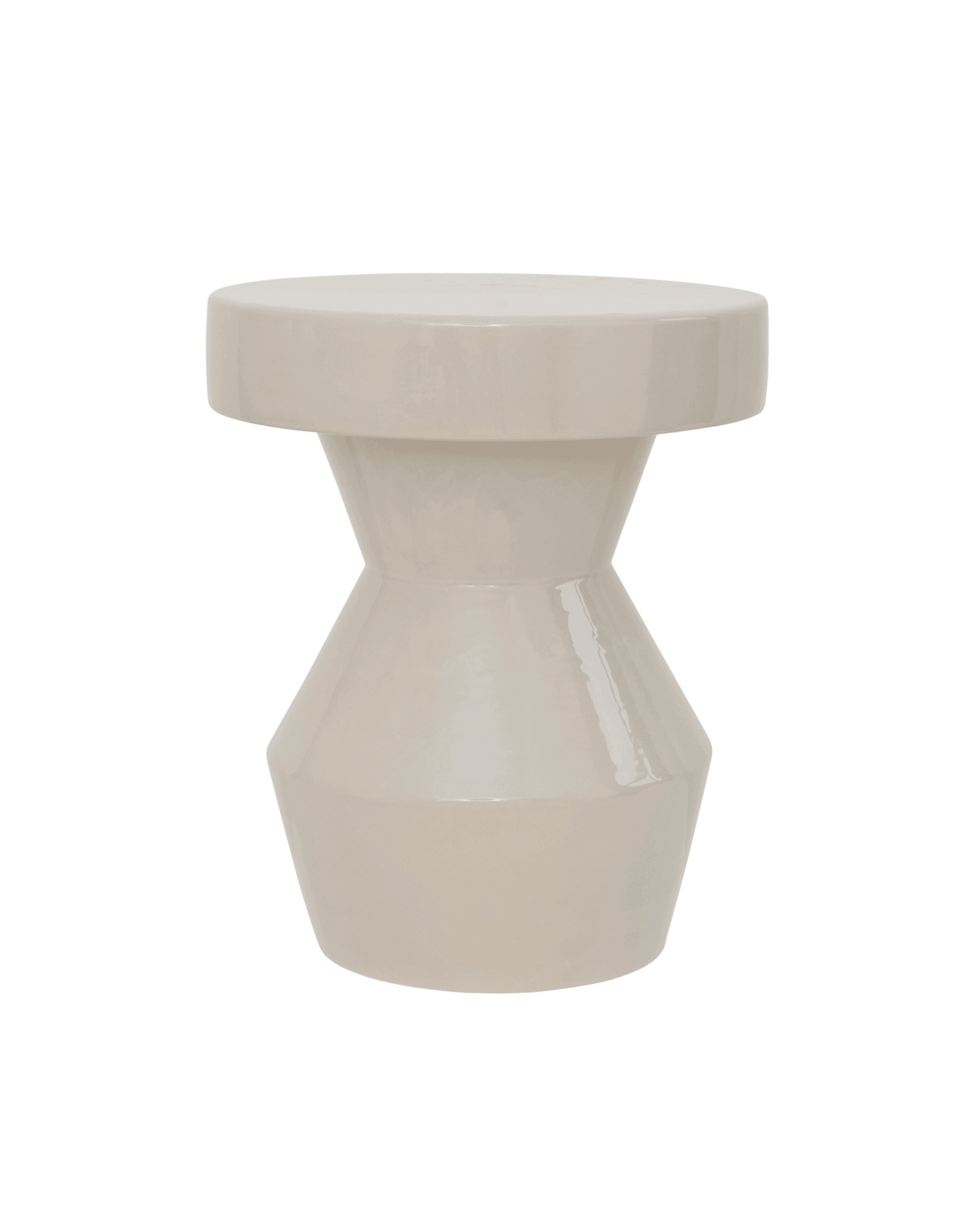 Sculptural - side table in ceramica