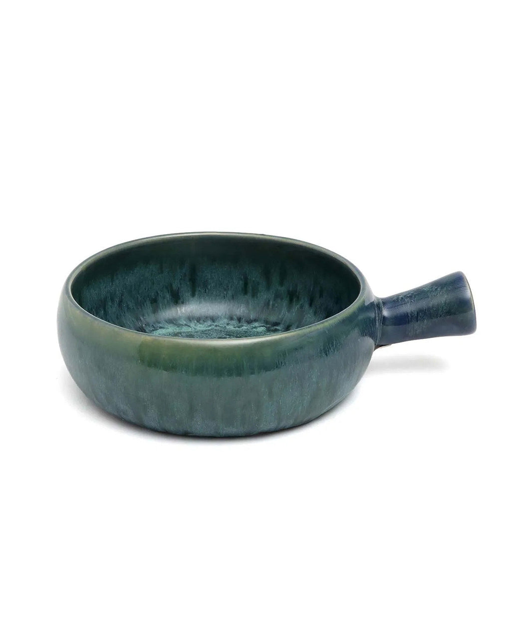 The Aqua - Casseruola con manico in ceramica portoghese acquamarina