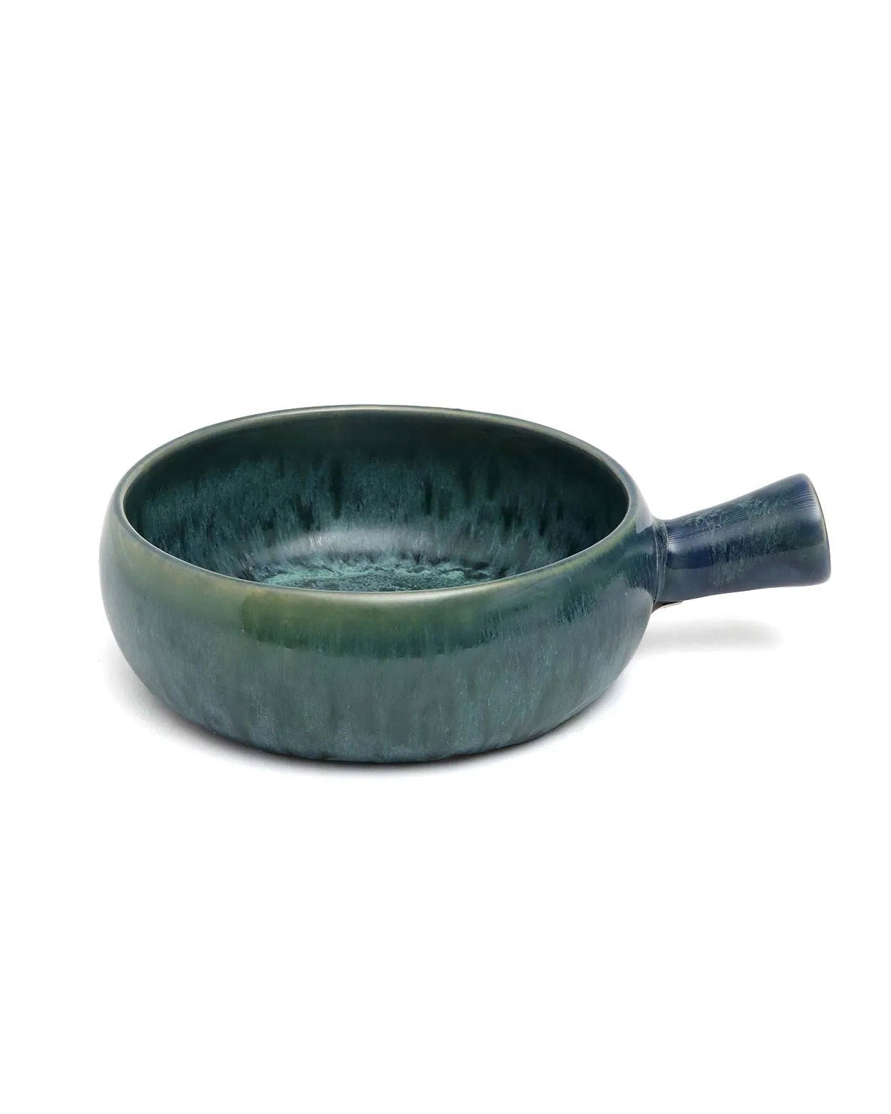 The Aqua - Casseruola con manico in ceramica portoghese acquamarina