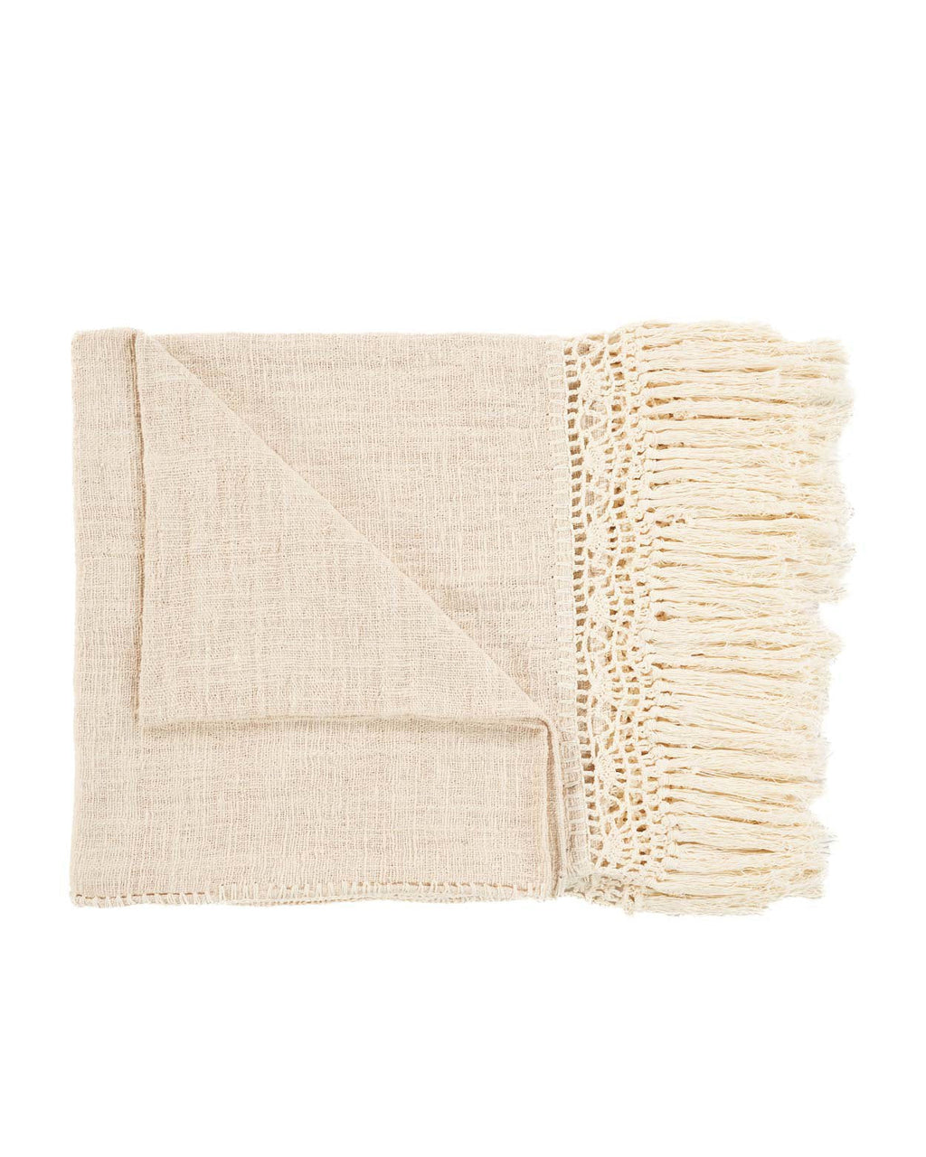 The Gypsy - Plaid in cotone bianco