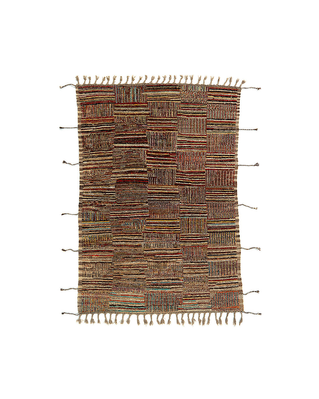 Afghan 0294 - tappeto in lana tessuto a mano, multicolore, 290 x 209