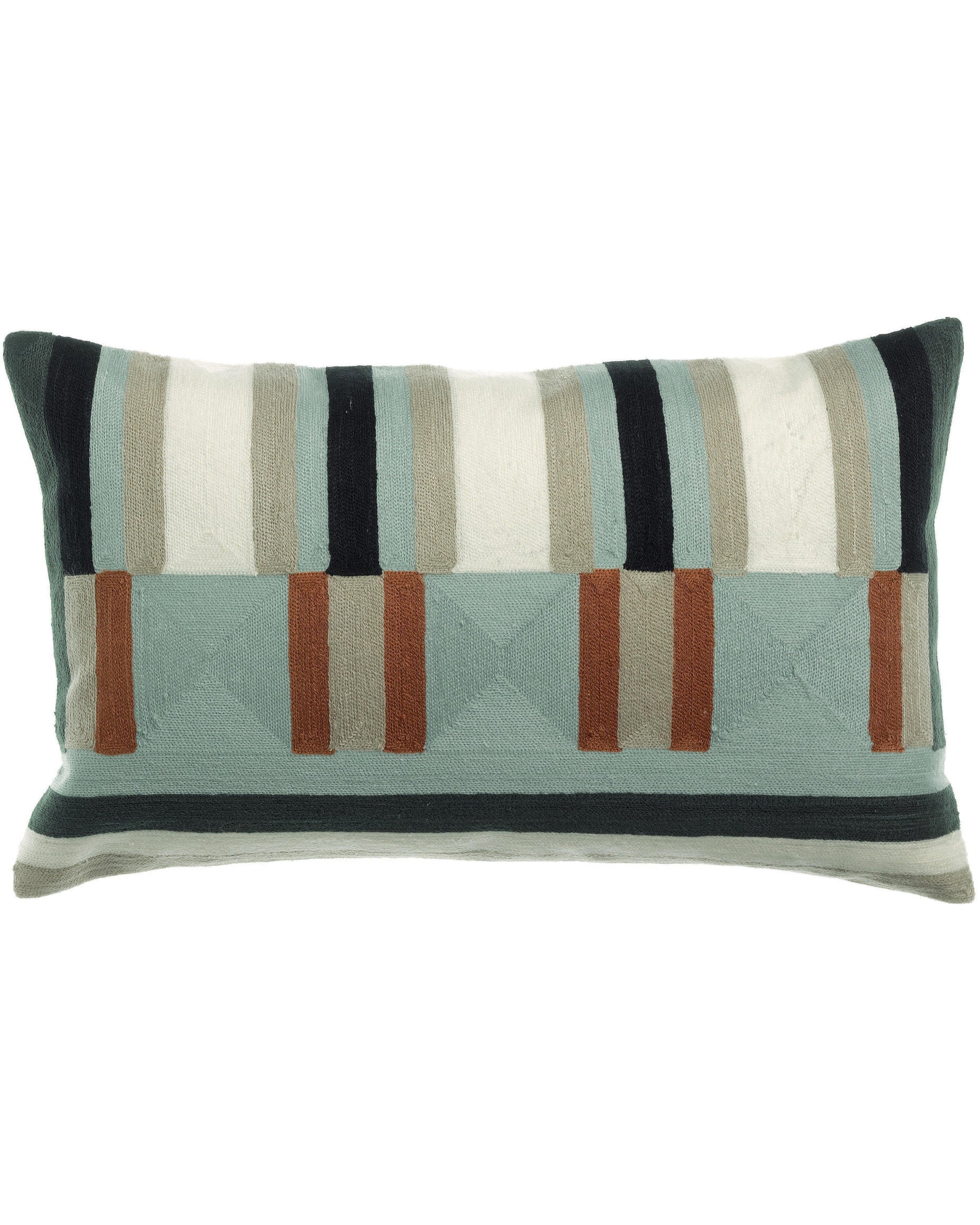 Jason - Cuscino ricamato Ciel 30 X 50