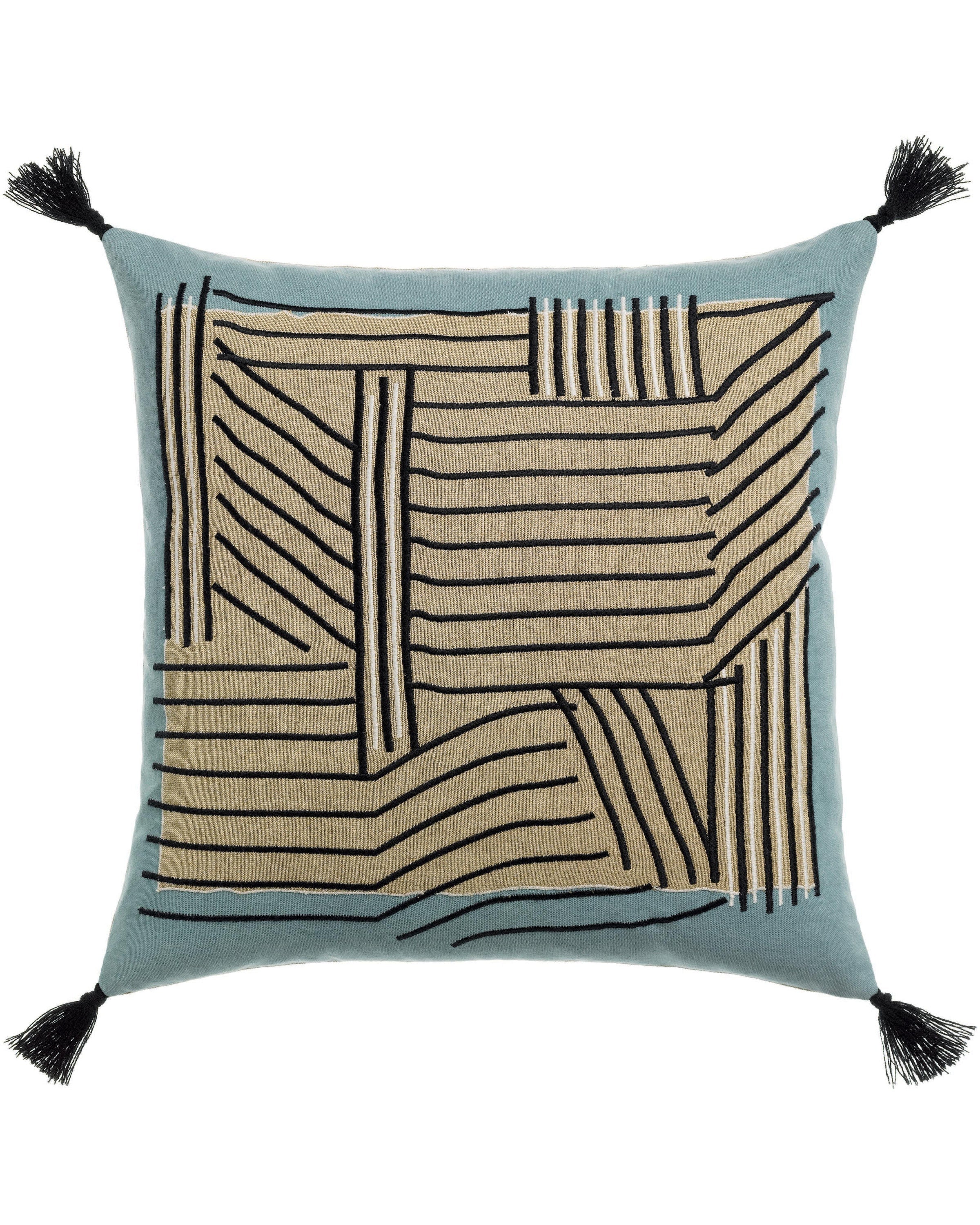 Kori - Cuscino ricamato Ciel 45 X 45