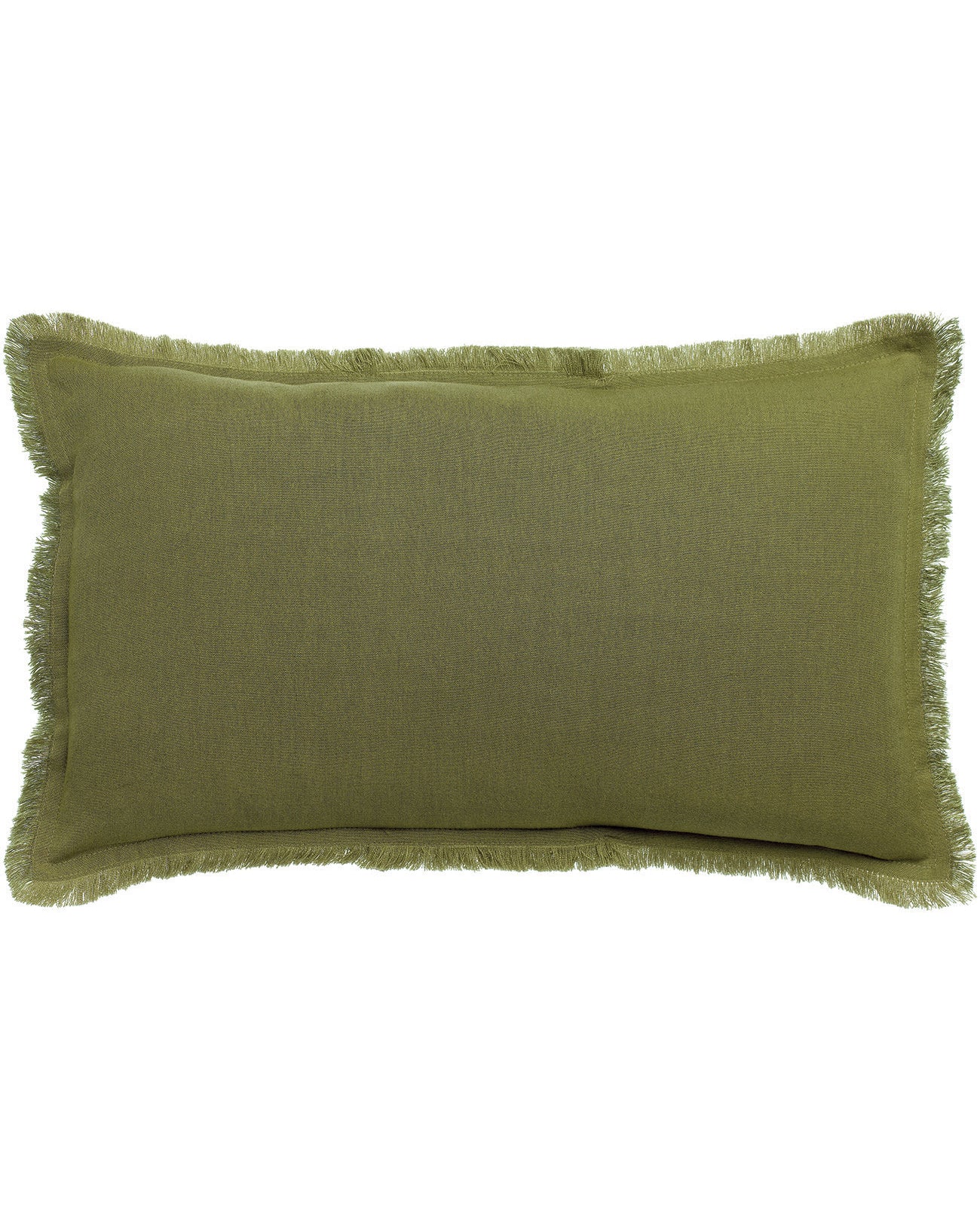Laly - Cuscino tinta unita verde cedro, 30 X 50