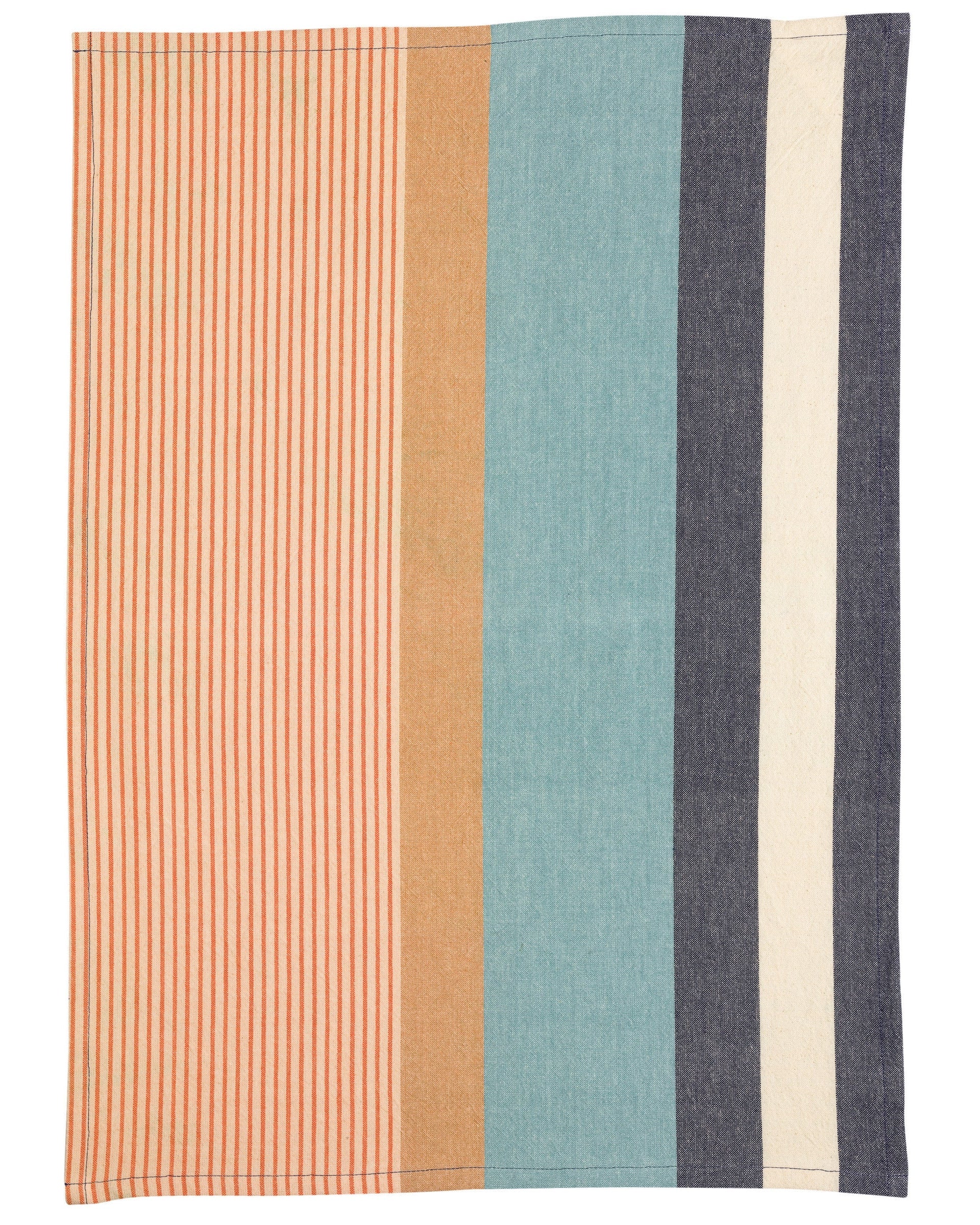 Yuna - Strofinaccio in cotone riciclato a righe, 50 X 70