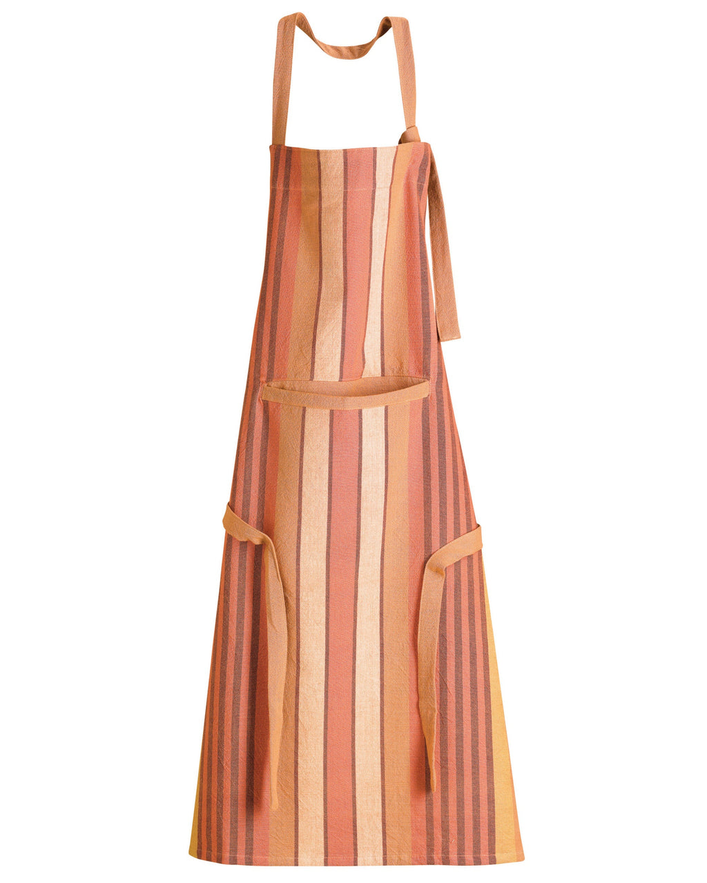 Yuna - Grembiule da cucina in cotone riciclato con tasca, terracotta 72 X 85