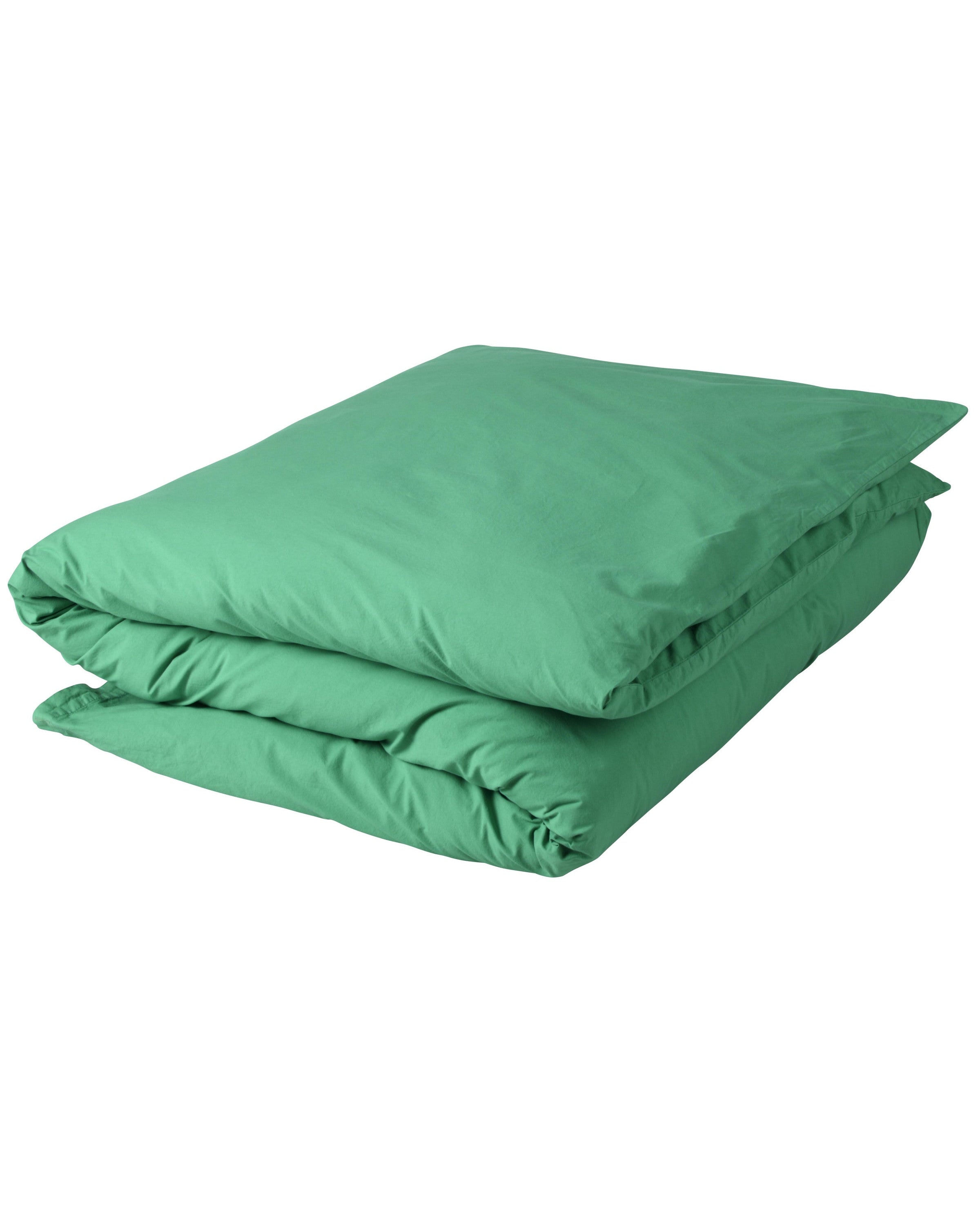 Céleste - copripiumino singolo in cotone bio verde, 140 X 200