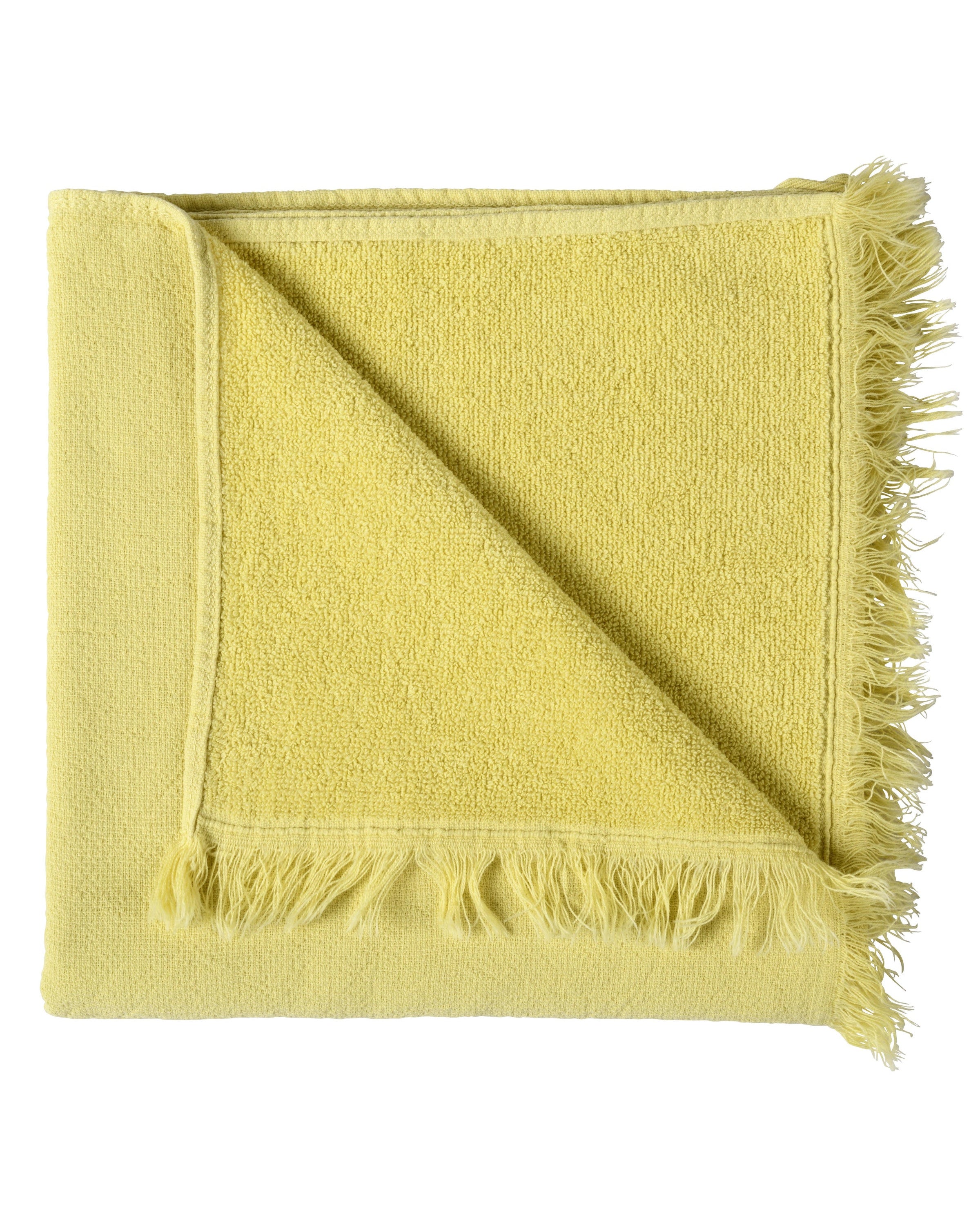 Luna - Asciugamano viso in cotone bio, giallo 50 X 100