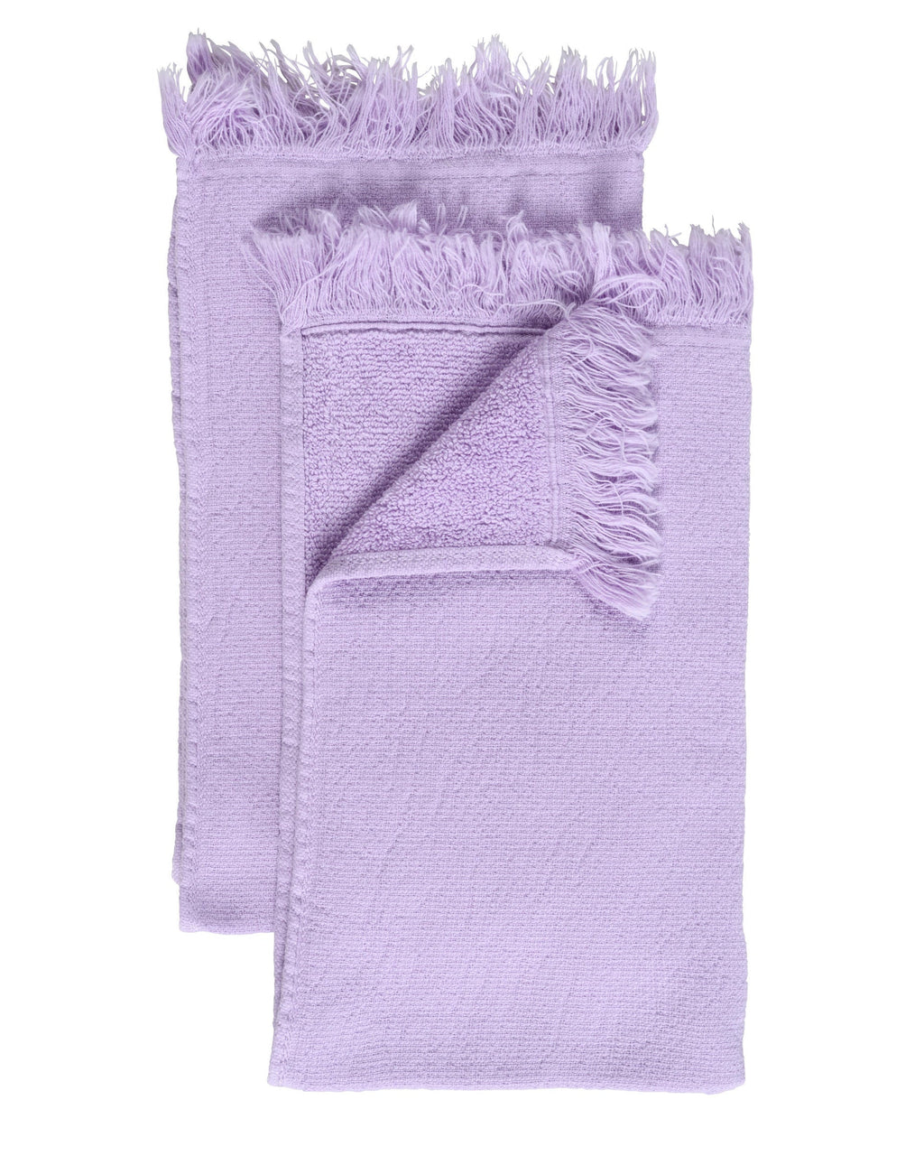 Luna - Set 2 asciugamani ospite in cotone bio, lilla 30 X 50