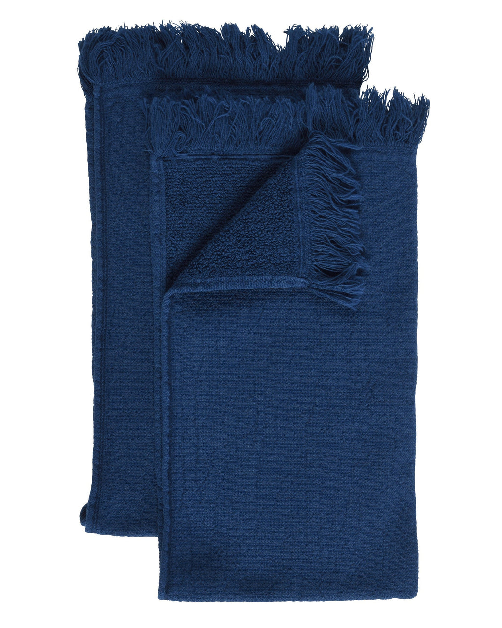 Luna - Set 2 asciugamani ospiti in cotone bio, blu 30 X 50