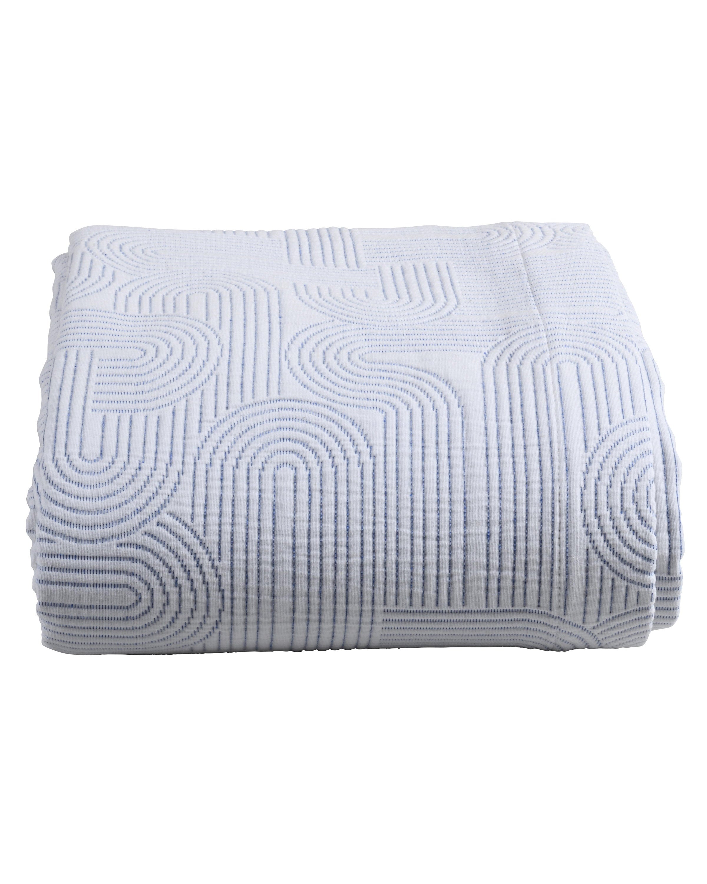 Kiko Indigo - Copriletto in cotone, 260 X 260