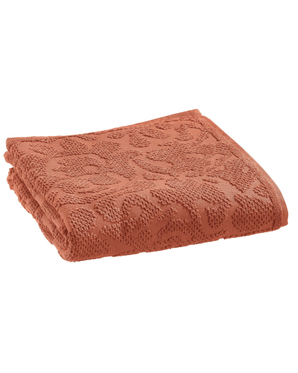 Gilda - Asciugamano viso jacquard sienne, 50 X 100