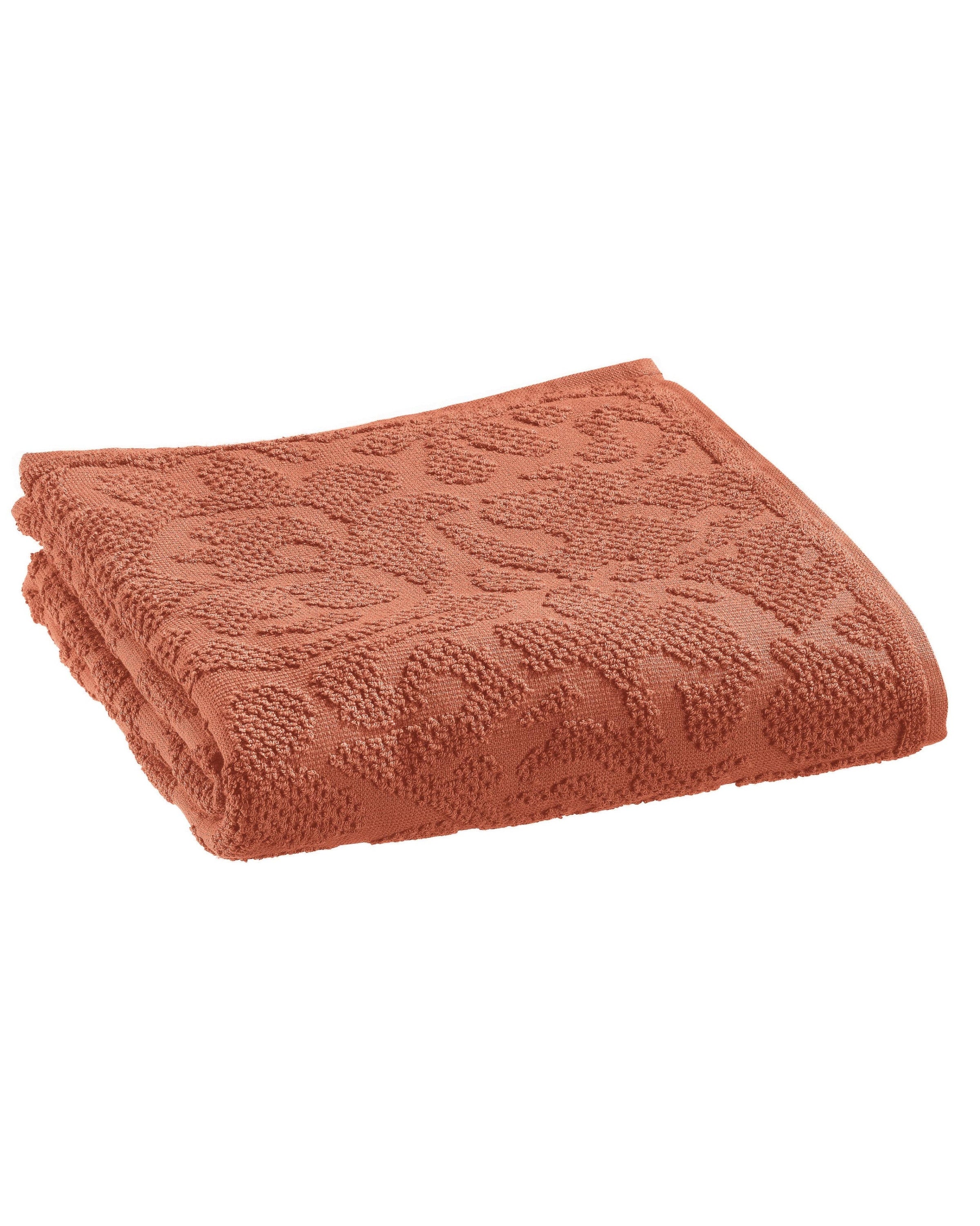 Gilda - Asciugamano viso jacquard sienne, 50 X 100