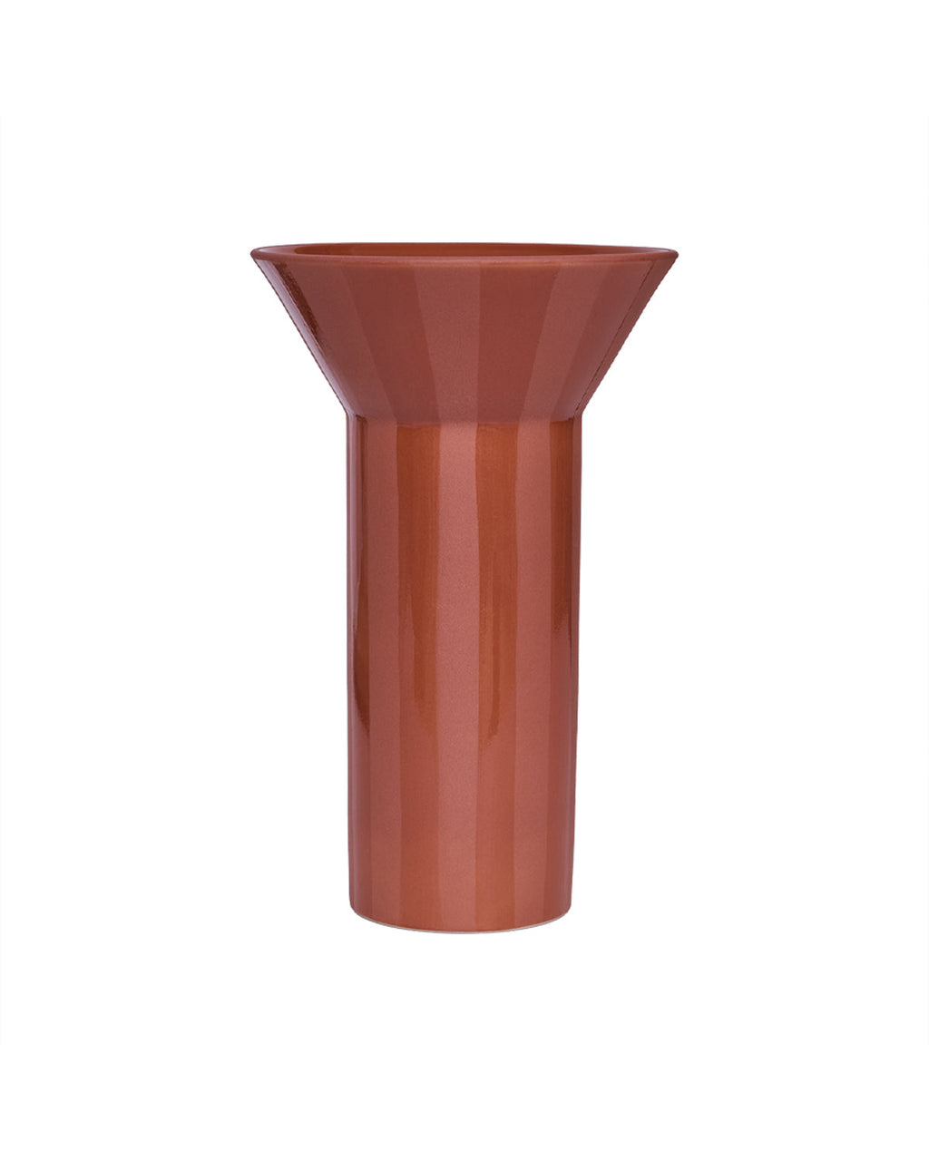 Luonto - vaso in ceramica a righe verticali