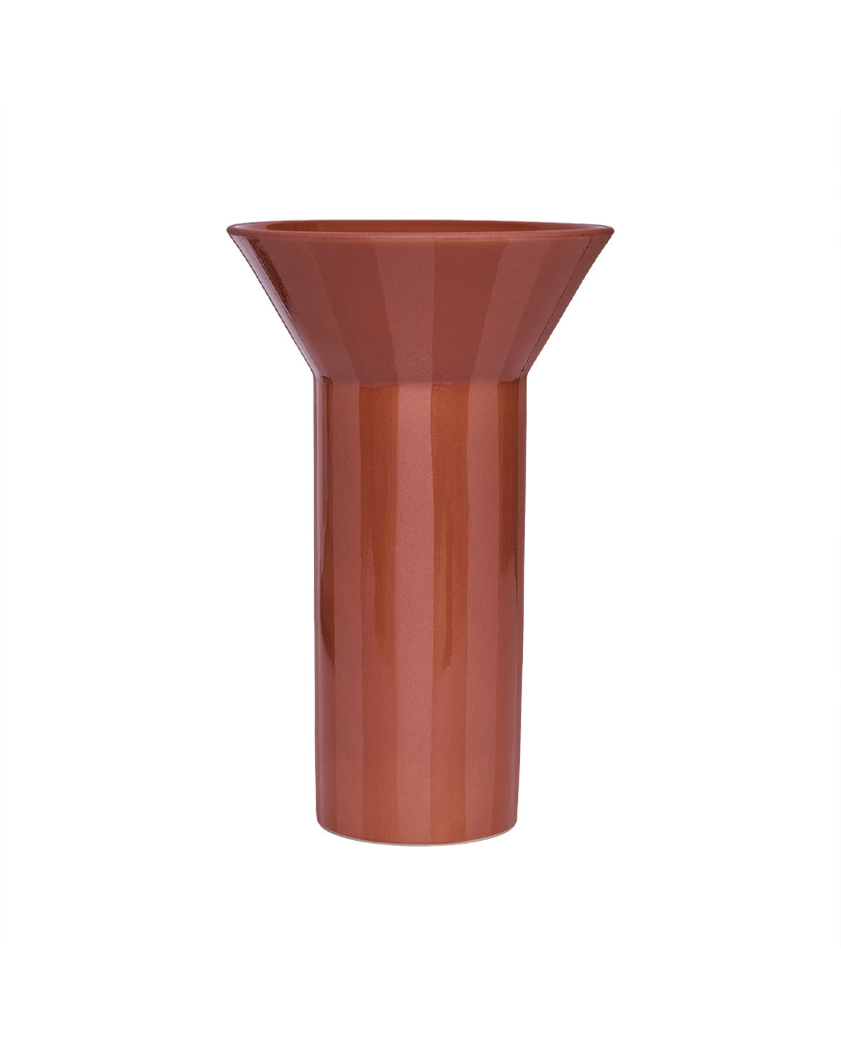 Luonto - vaso in ceramica a righe verticali