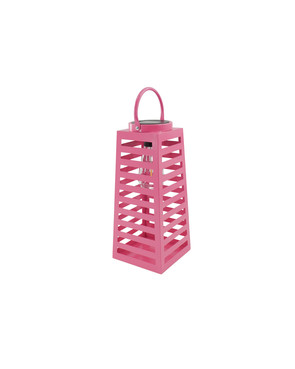 Tour  - Lanterna solare in metallo rosa