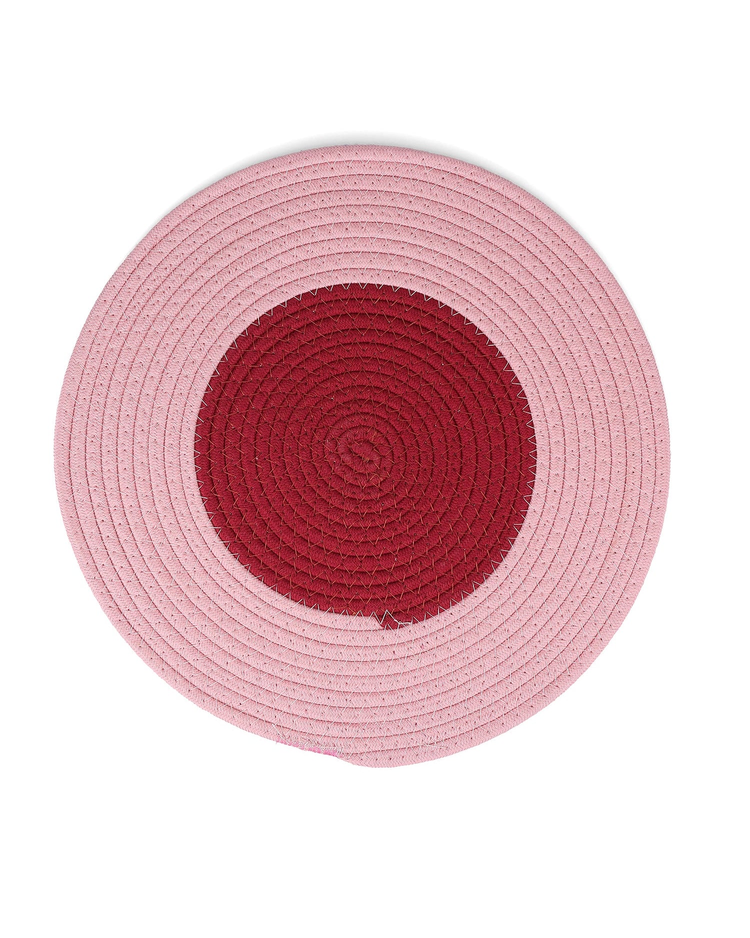 Piff - Set 4 Tovagliette in cotone rosa cipria, 35 cm
