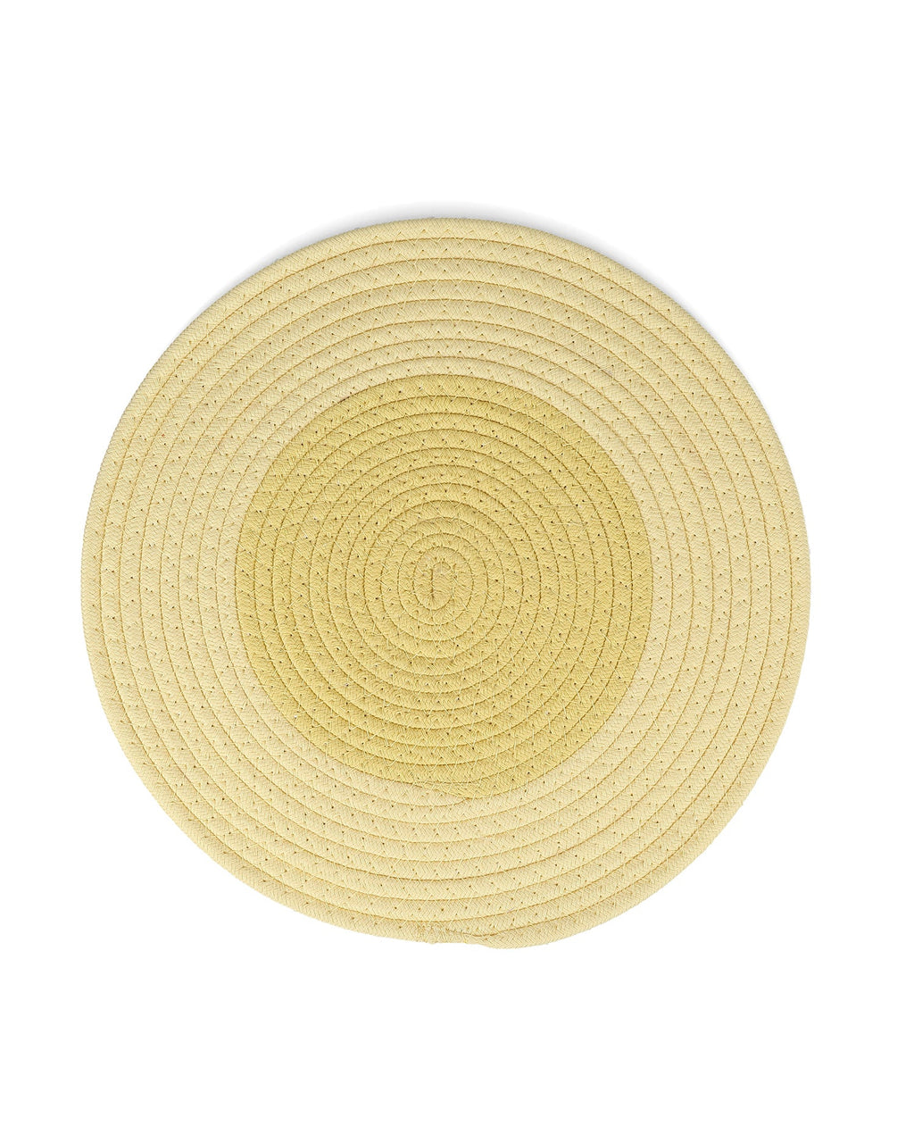 Piff - Set 4 Tovagliette in cotone giallo sole, 35 cm