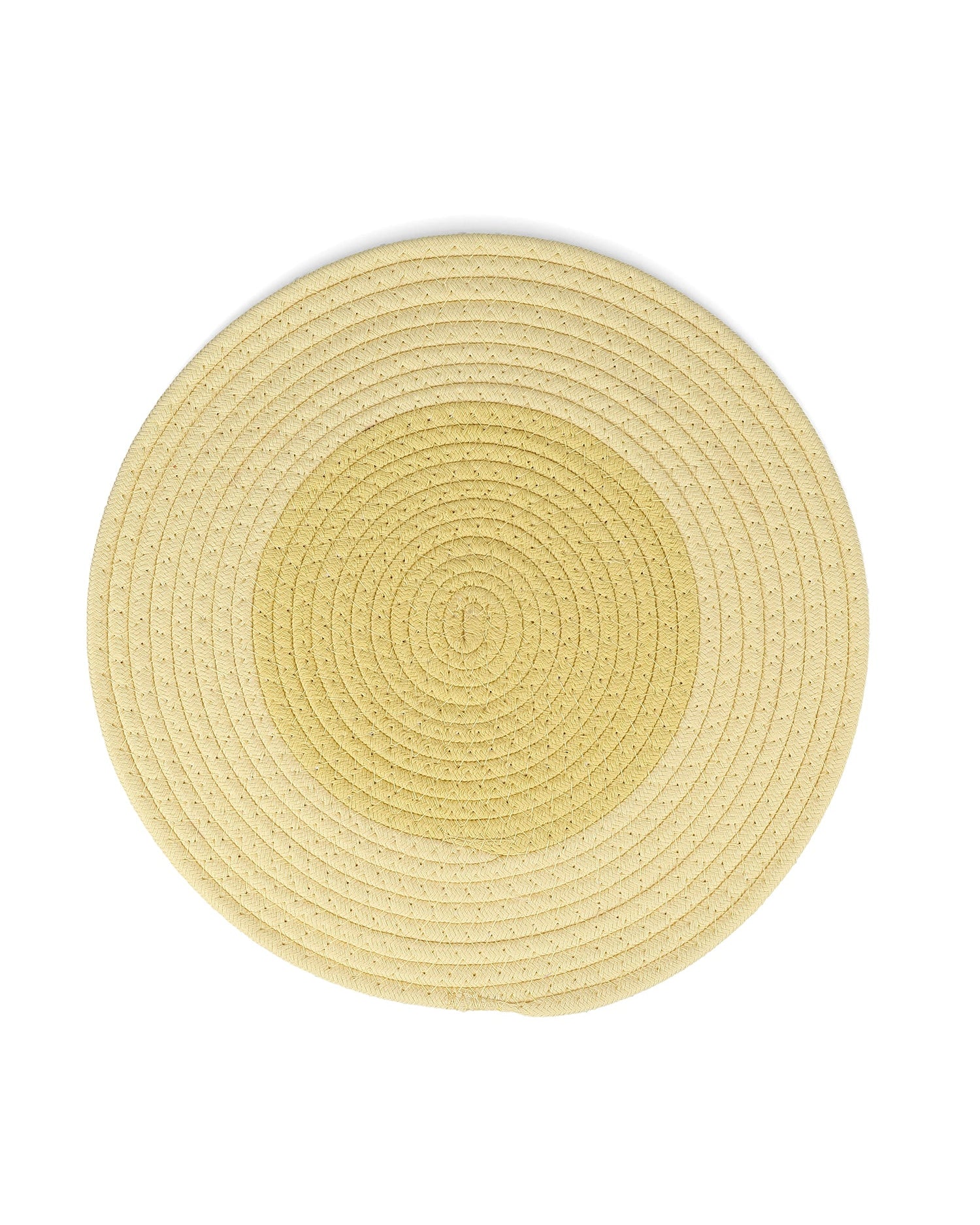 Piff - Set 4 Tovagliette in cotone giallo sole, 35 cm