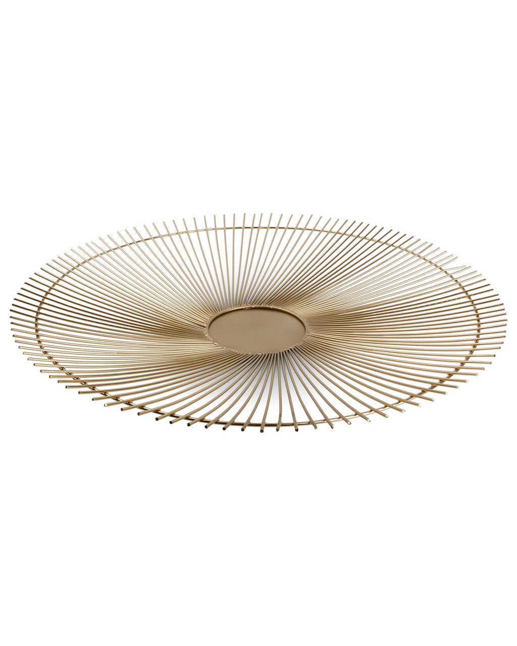 Iris L - Svuota tasche in filo metallico oro