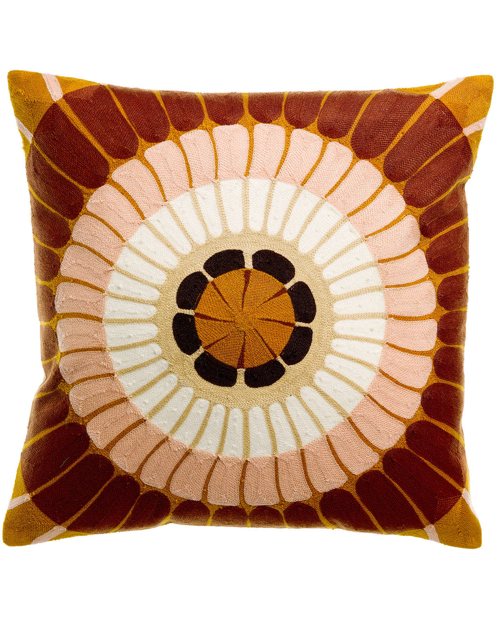 Zeno - Cuscino ricamato Zeno foresta, 45 X 45
