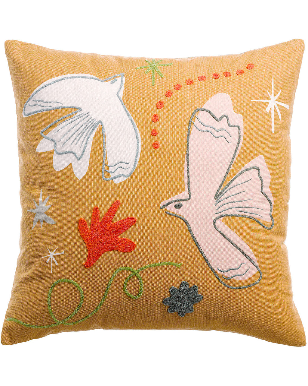 Anka - Cuscino ricamato, Cannelle 45 X 45