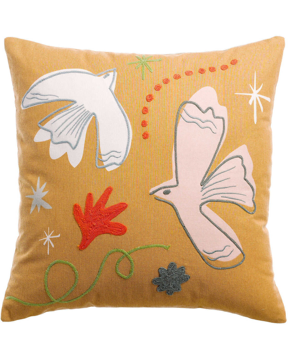 Anka - Cuscino ricamato, Cannelle 45 X 45
